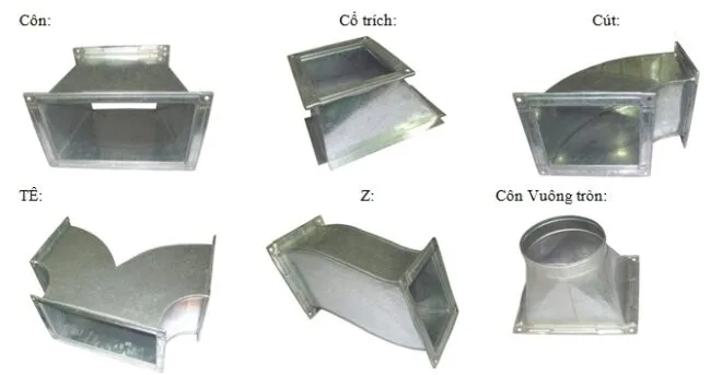 Phụ kiện ống gió vuông là gì? Phân loại và đặc điểm chi tiết